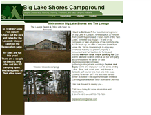 Tablet Screenshot of biglakeshores.com